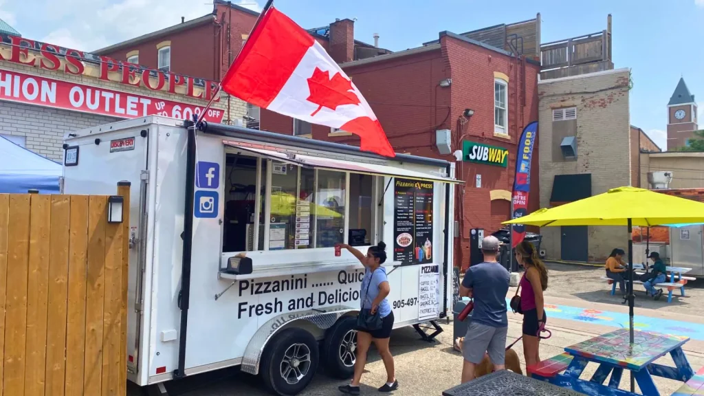 Pizzanini food truck in brampton ontario canada