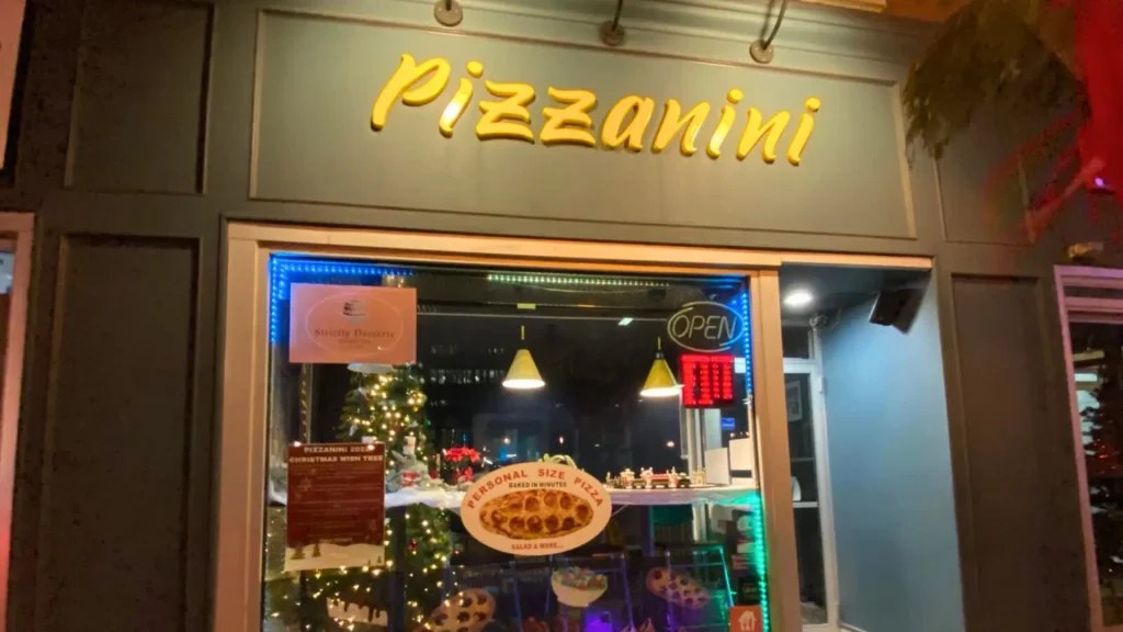 best italian restaurant brampton - pizzanini interior and exterior